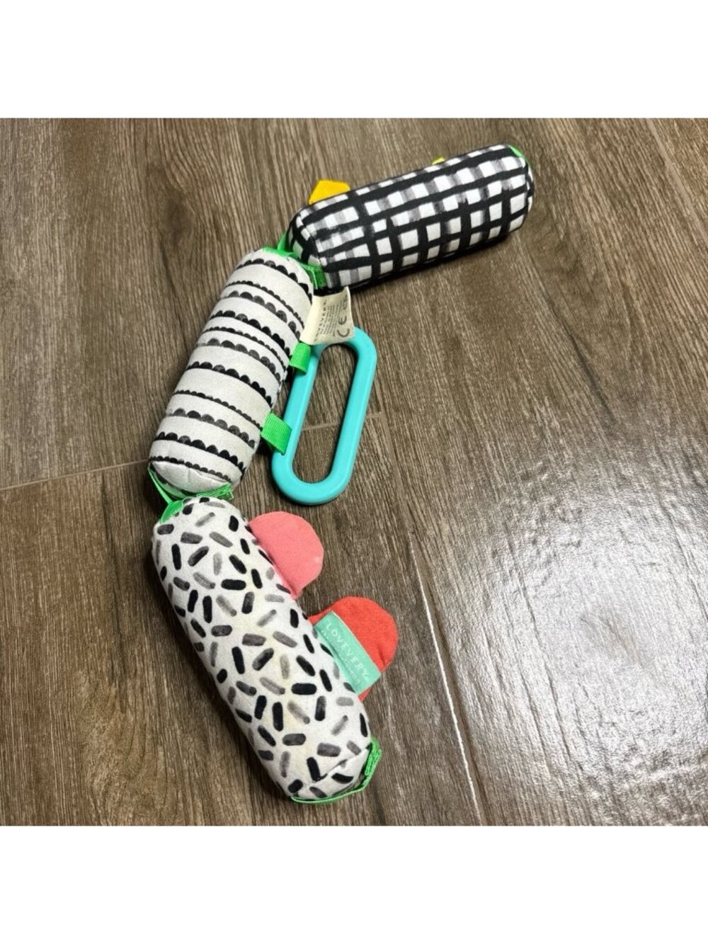 Lovevery Sensory Links Organic Cotton Baby Toy Rattle